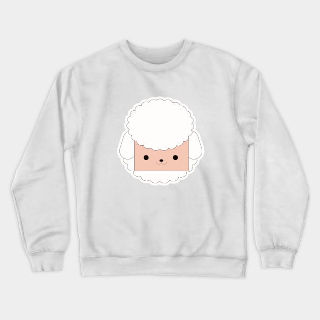 Cartoon Cute Sheep Art Print Crewneck Sweatshirt by MariaStore